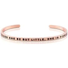 Mantraband悄悄話手環- Though she be but little She is fierce