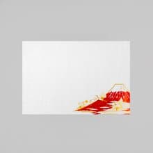 餐具 御膳墊紙 赤富士雙鶴 2入