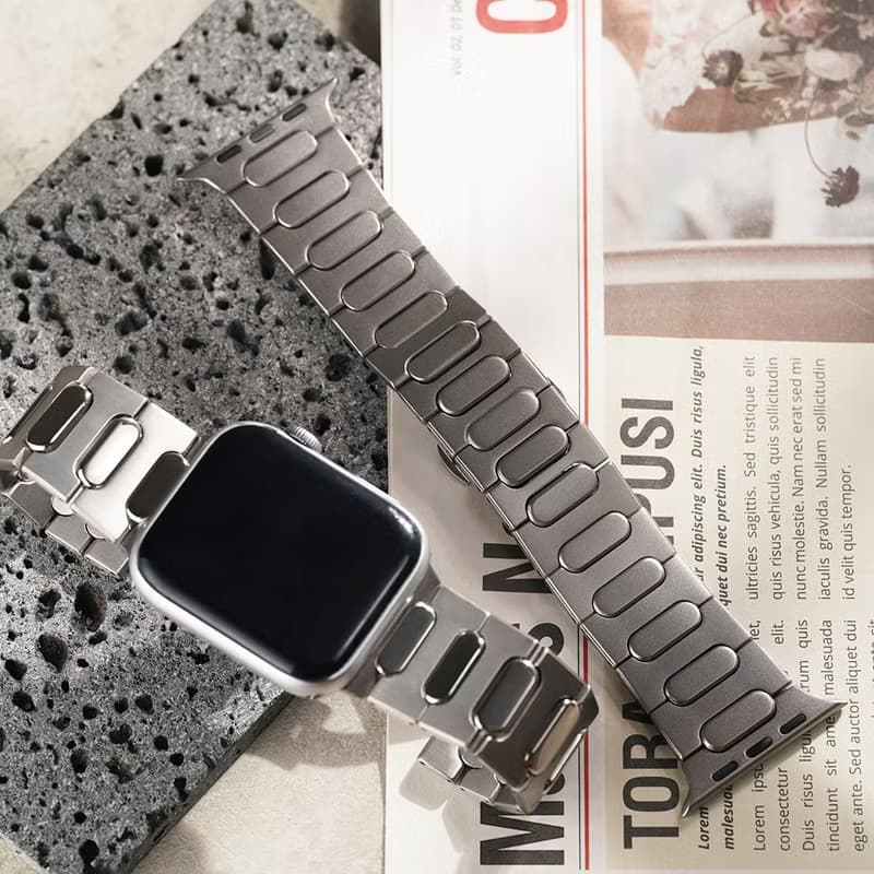 APPLE WATCH - I型拼接鈦金屬 蘋果專用錶帶 手腕繩