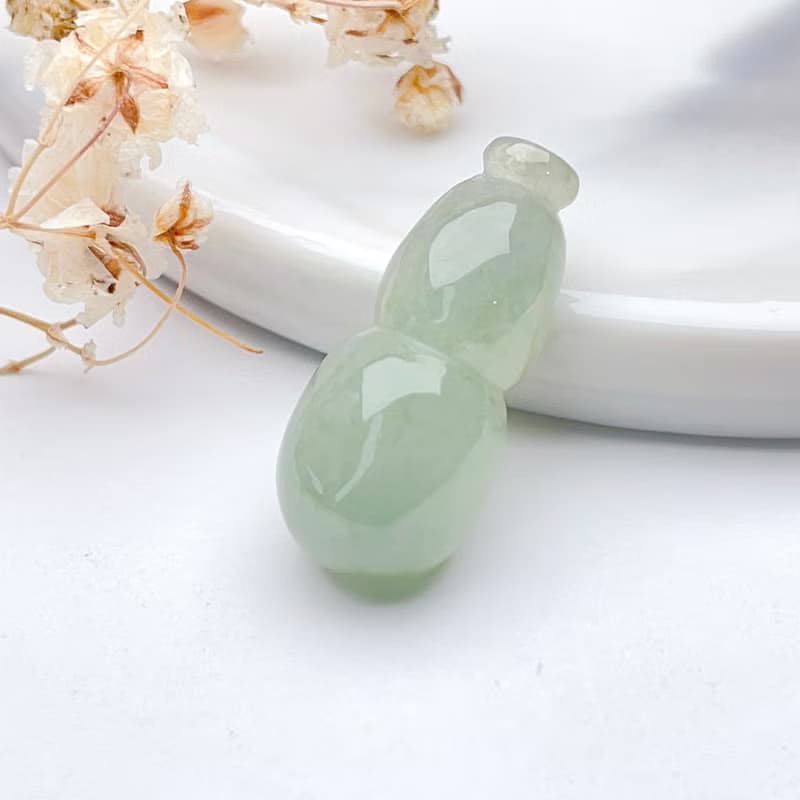 【福祿】冰綠翡翠葫蘆 | 天然緬甸玉翡翠A貨  | 送禮