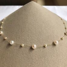 【Ltd.price】Akoya pearl  necklace K14 sea pearl