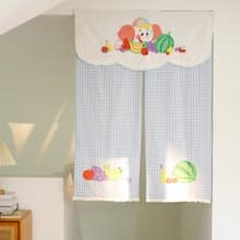 水果派對 80s復古昭和水果小象門簾 刺繡布藝