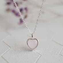 招桃花人緣水晶 粉晶 | 美好時光愛心純銀項鍊 | 情人節定情禮物