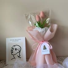 sueing_blossom  鬱金香棉花糖三隻花束