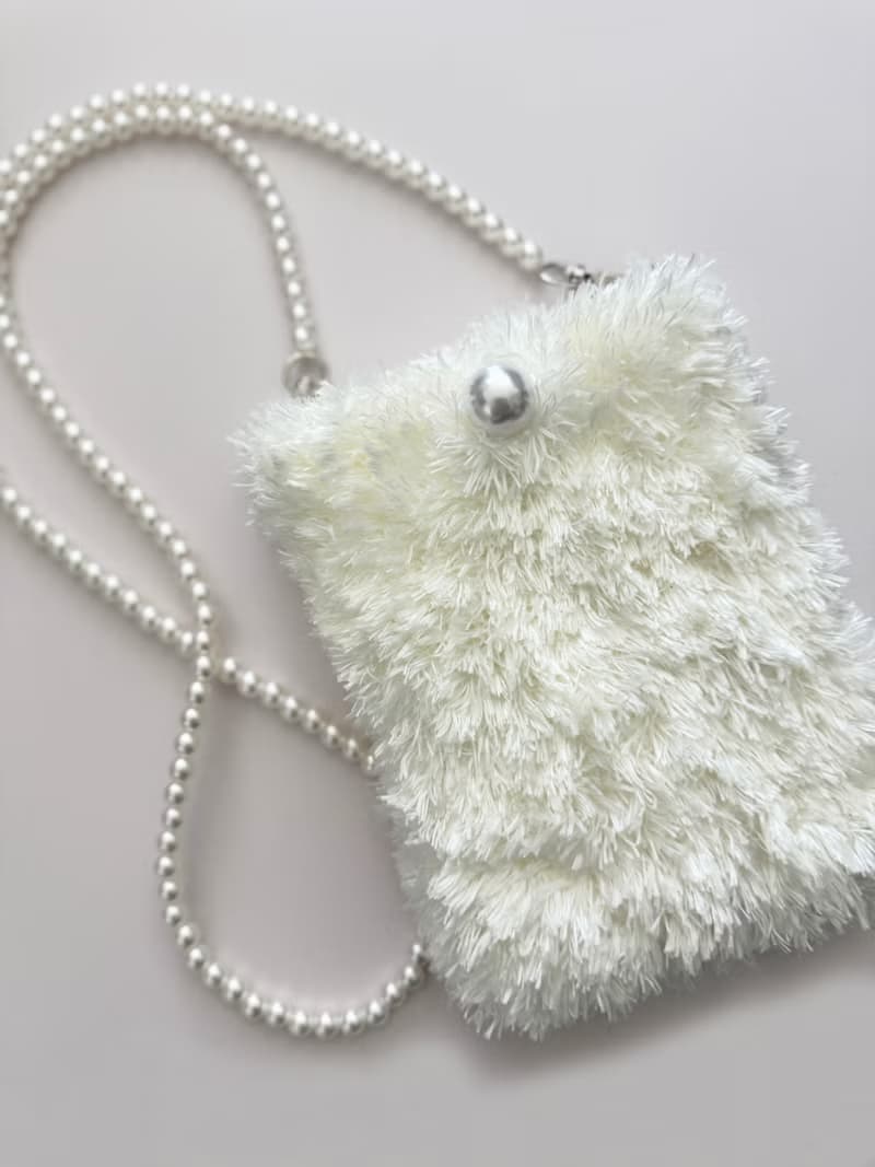 鈎織毛毛電話袋