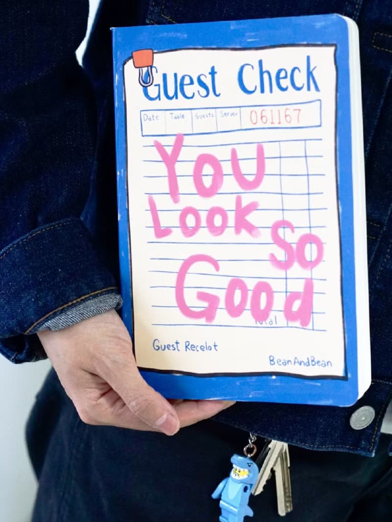 You Look So Good 美式復古軟皮原創筆記本隨身攜帶便攜 空白軟本