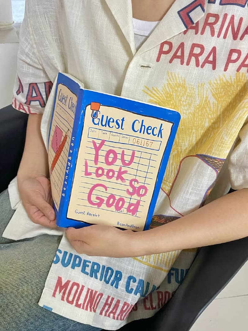 You Look So Good 美式復古軟皮原創筆記本隨身攜帶便攜 空白軟本