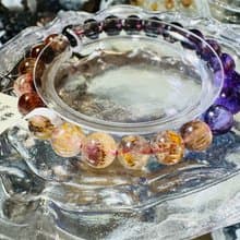 天然極光老礦濃色8mm18g手珠可通人體七輪提高靈性發揮潛能