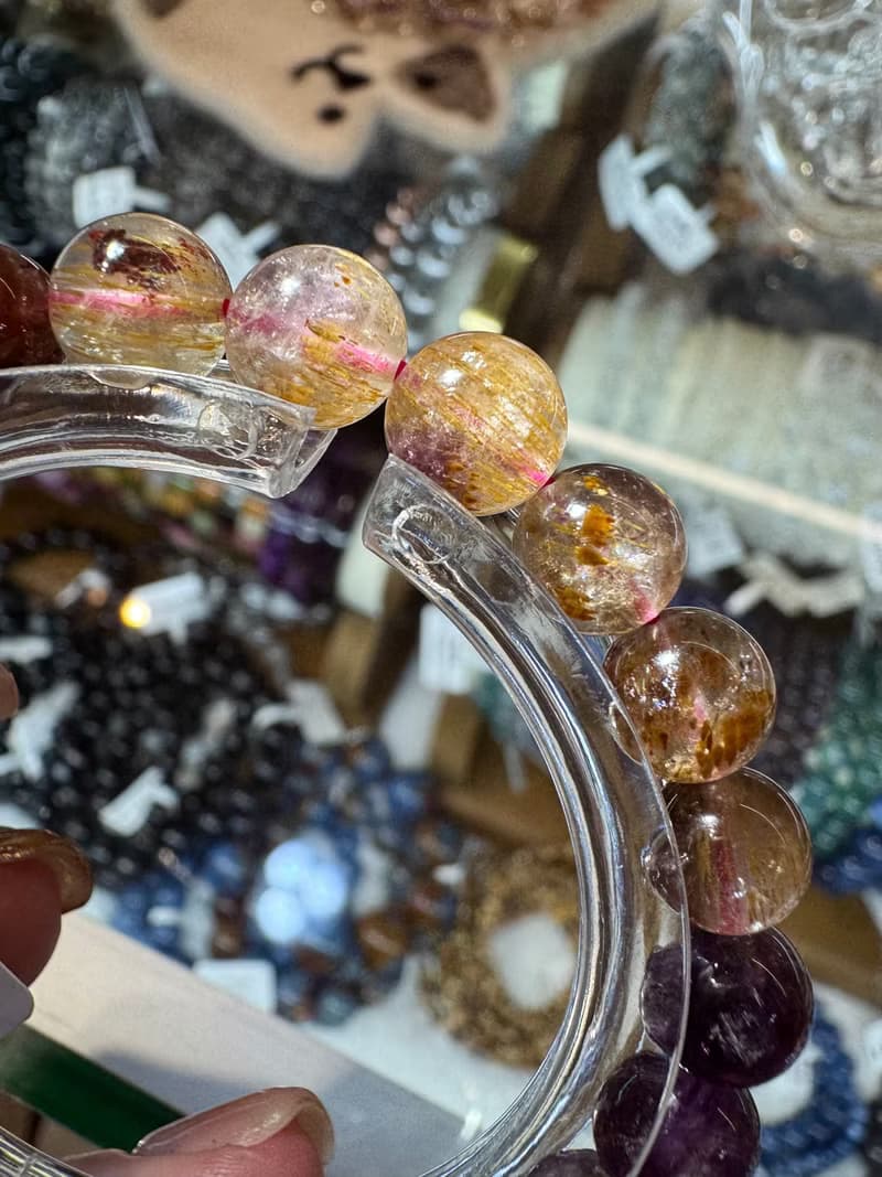 天然極光老礦濃色8mm18g手珠可通人體七輪提高靈性發揮潛能