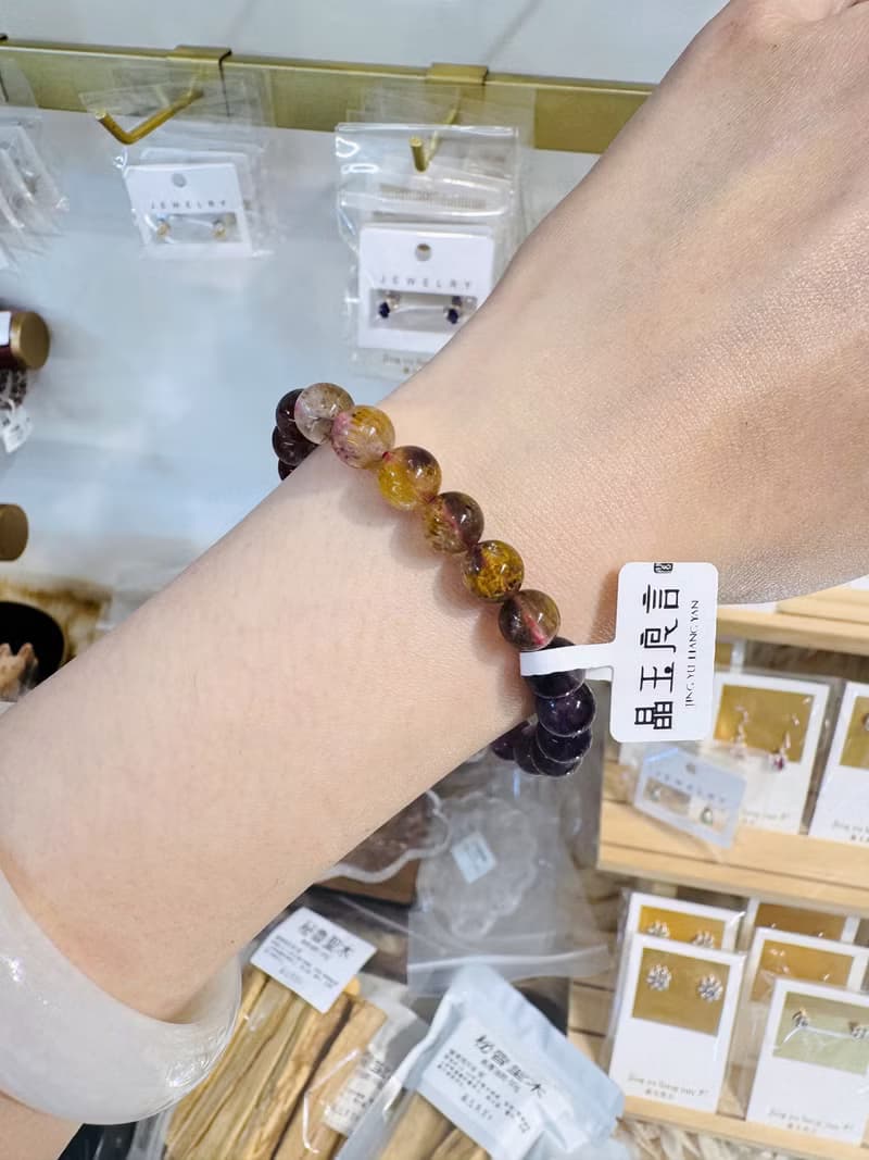 天然極光老礦濃色8mm18g手珠可通人體七輪提高靈性發揮潛能