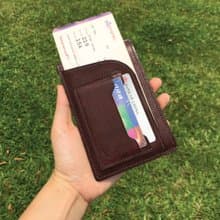 【Passport套/護照夾】啡色磨砂牛皮/旅行/多色可選/手工製造