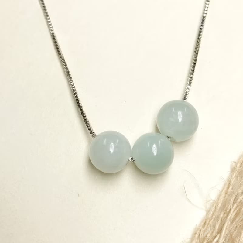 冰種翡翠圓珠吊墜| 天然緬甸玉A貨翡翠 | 送禮
