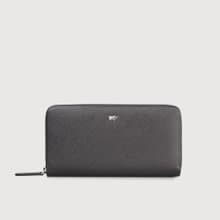 【滿3999送鑰匙圈】尚恩A 12卡拉鍊長夾-黑色/BF354-602-BK