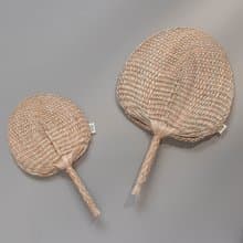 藺編扇/藺草編織