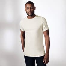 北歐極簡 - 100%有機棉經典圓領T恤 / 素Tee / T-shirt 男 (米白)