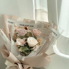 Flora Flower 乾燥永生花束 告白花束 求婚花束 - 冬日的光