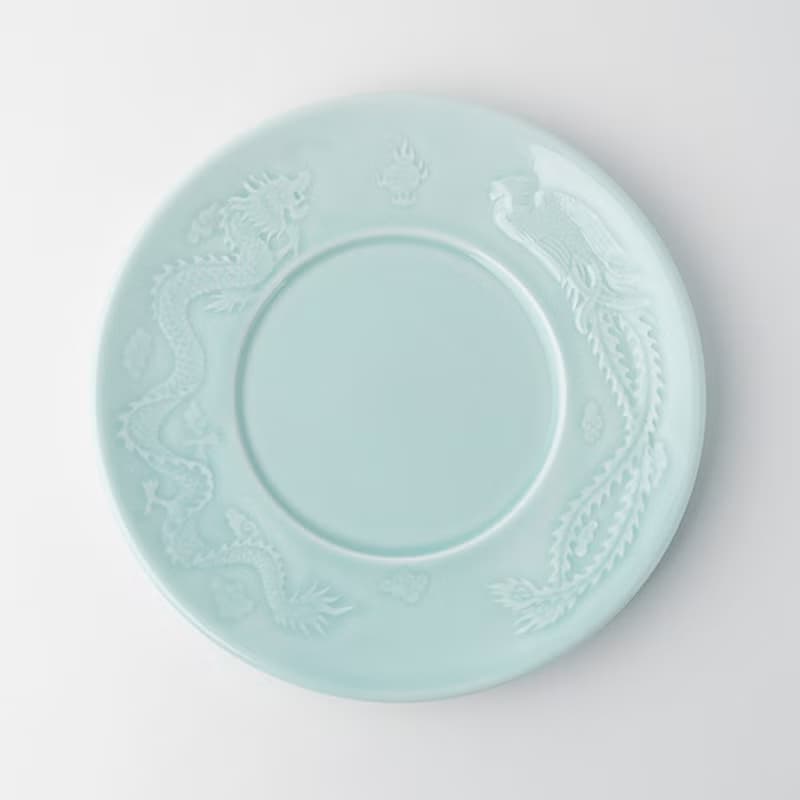 青瓷 - 免丟陶瓷收藏版 - 龍鳳盤