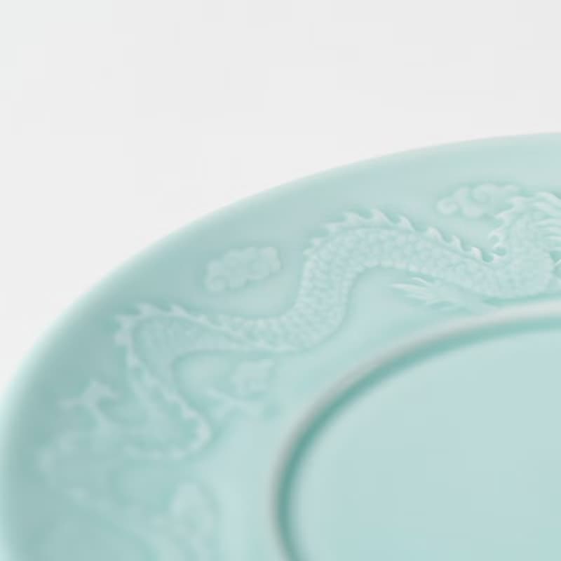 青瓷 - 免丟陶瓷收藏版 - 龍鳳盤