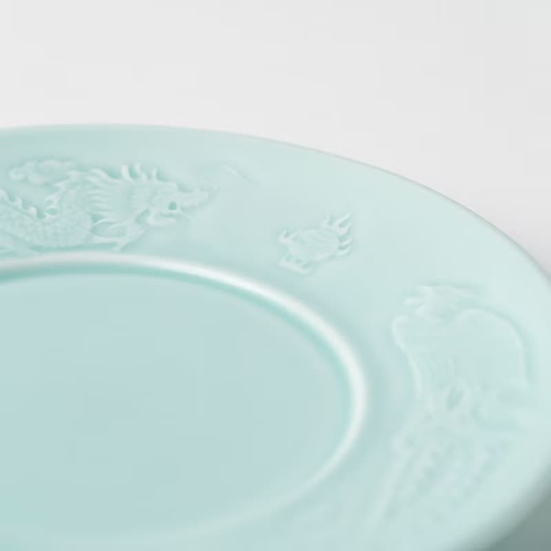 青瓷 - 免丟陶瓷收藏版 - 龍鳳盤