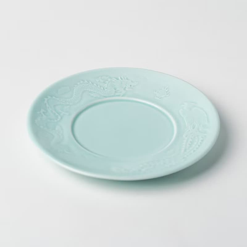 青瓷 - 免丟陶瓷收藏版 - 龍鳳盤