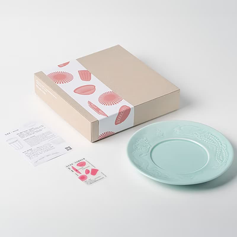 青瓷 - 免丟陶瓷收藏版 - 龍鳳盤