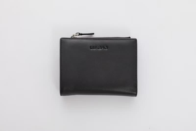 Lukbag|真皮可拆式零錢袋短夾|經典黑【父親節禮物】【禮物包裝】