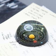 美國 Kikkerland 行星紙鎮 微觀太陽系 星空宇宙玻璃桌面擺件