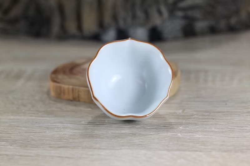 【送禮好物】45ml 月白 官窯 幸運茶杯 鶯歌陶藝名家葉敏祥作
