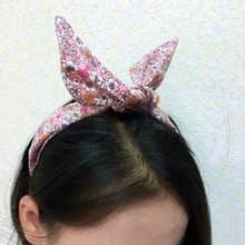 粉底小碎花軟管鋁線髮帶 hairband   *SK*