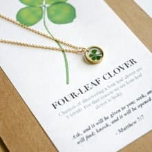 四葉草 幸運草 | 押花 乾花 生日 紀念 情人節禮物 聖誕節禮物