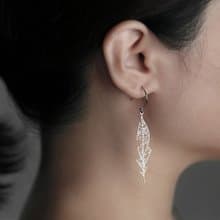moorigin 柳葉耳環 | 可改夾式・醫療鋼・抗過敏・不掉色