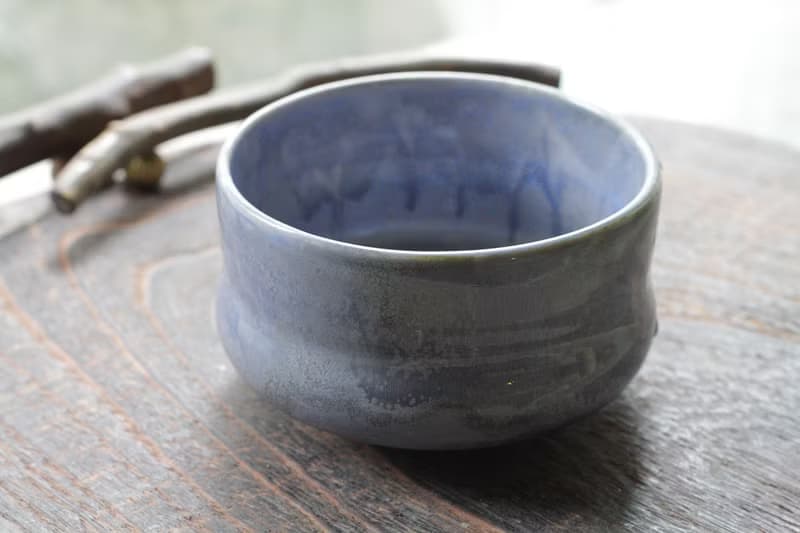 手拉坏絕美紫色抹茶碗/茶碗/陶碗/茶杯
