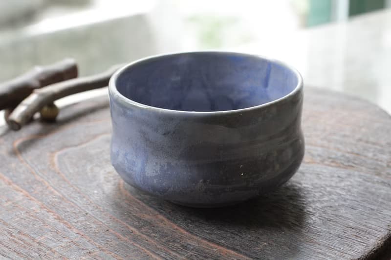 手拉坏絕美紫色抹茶碗/茶碗/陶碗/茶杯
