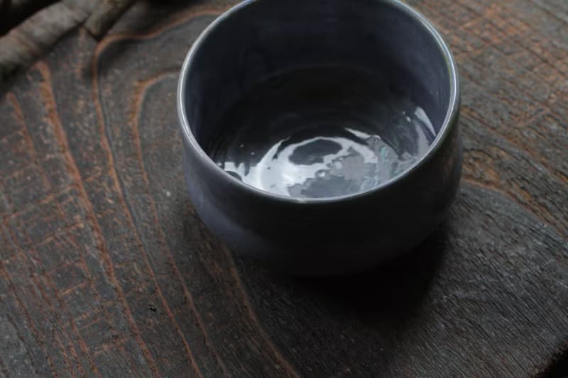 手拉坏絕美紫色抹茶碗/茶碗/陶碗/茶杯