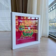 【貓咪龍舟】遊龍祈福 除穢平安 立體刺繡畫