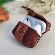 真皮 手縫 Airpods pro 1代 & 2代 蘋果無線耳機 真皮 手工