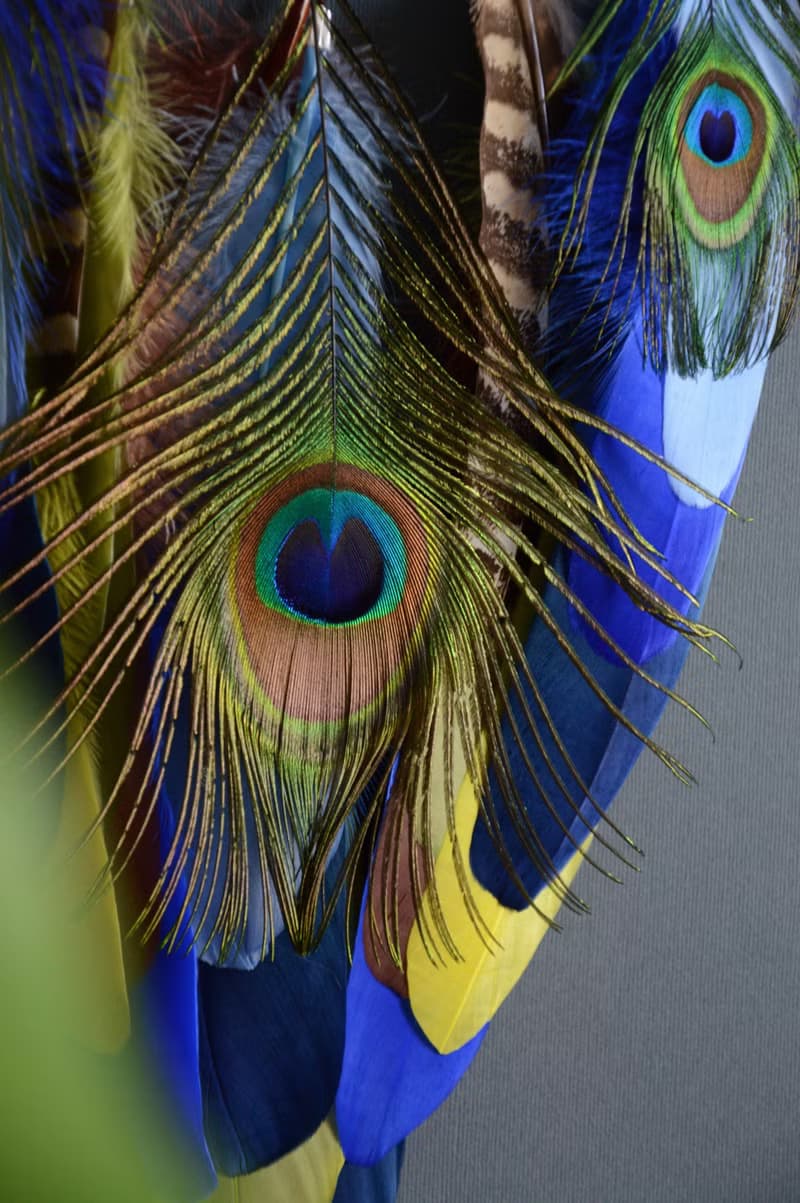 Blue Peacock Dream catcher Handmade Wall Decor - Exquisite Symbol of Beauty