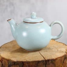 【送禮好物】天青 汝窯 圓滿茶壺 陶藝名家葉敏祥作品