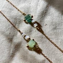 老林雜貨 | 琉璃珠黃銅手鍊