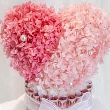 粉紅愛心蛋糕花/鈔票蛋糕/有錢花/錢花蛋糕/生日禮物/永生蛋糕花