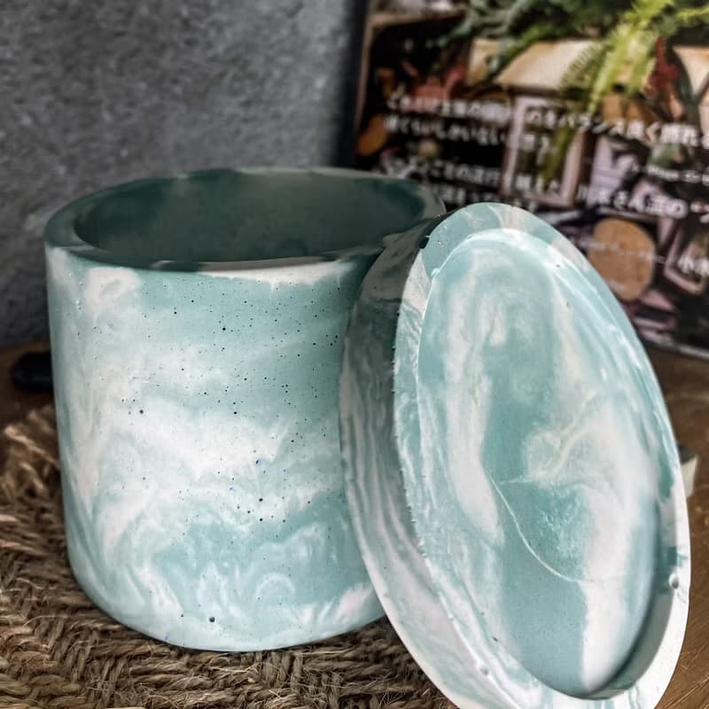 【手作水泥盆】大海的顏色/ 盆器