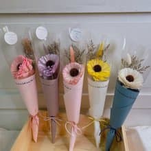 向日葵甜筒花/乾燥向日葵/單朵向日葵/向日葵花束/太陽花束/現貨