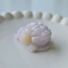 滿底濃紫帶蜜糖黃三角金蟾 | 天然緬甸玉A貨翡翠