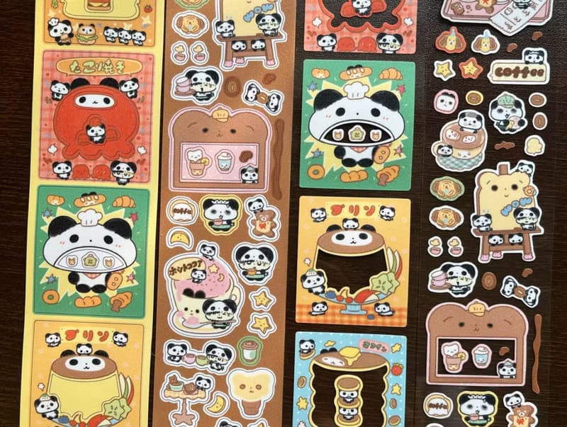 【好吃大頭貼】【咖啡屋】可愛古早韓系模切貼紙卷