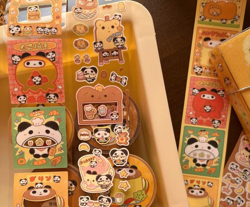 【好吃大頭貼】【咖啡屋】可愛古早韓系模切貼紙卷