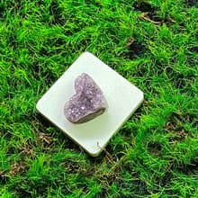 天然原礦可愛小紫晶愛心 療癒 開運 淨化 原礦 增智慧 擺件
