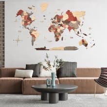 World Map, Wooden Wall Map, Housewarming Gift World Map by Enjoy The Wood
