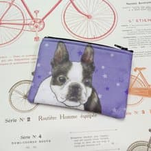 波士頓梗犬-不織布零錢包