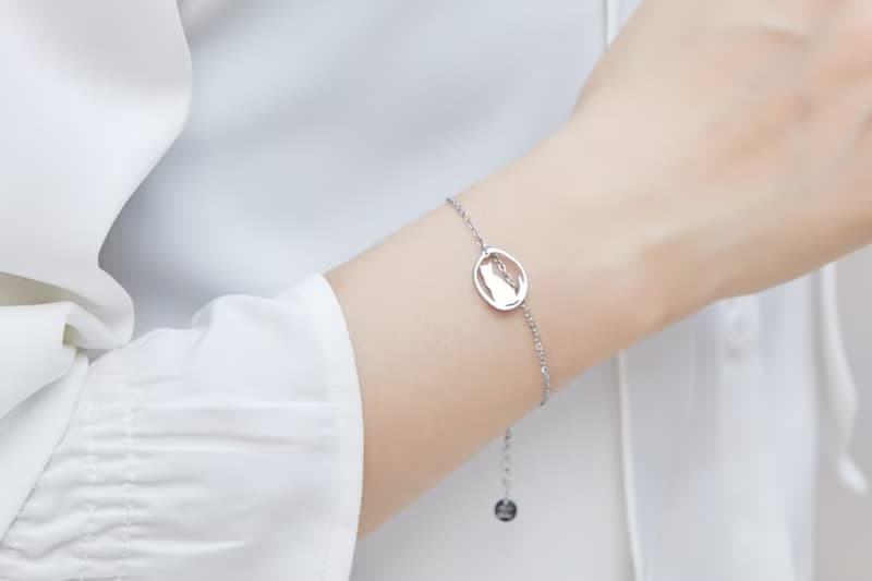 看風景的貓手鍊 - 貓咪小印章系列-抗敏醫療鋼