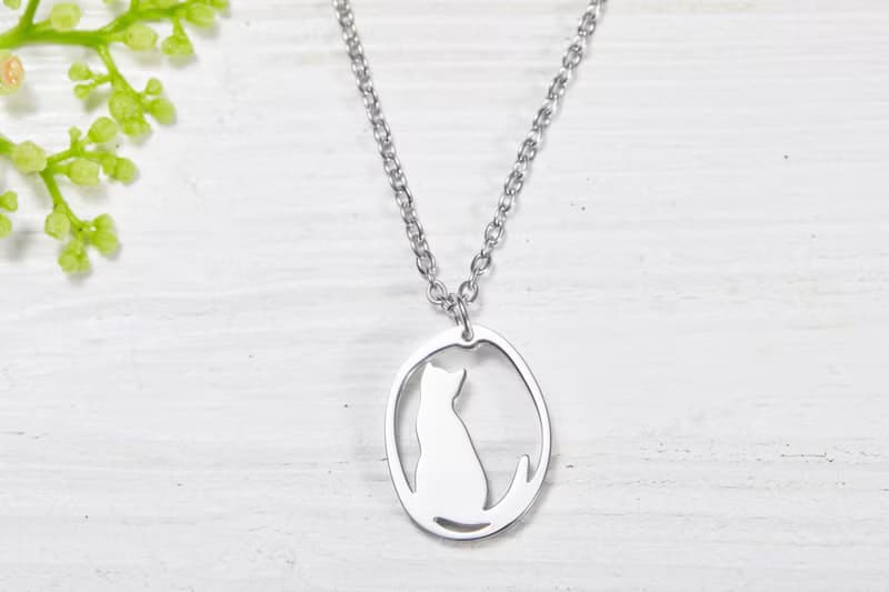 看風景的貓手鍊 - 貓咪小印章系列-抗敏醫療鋼